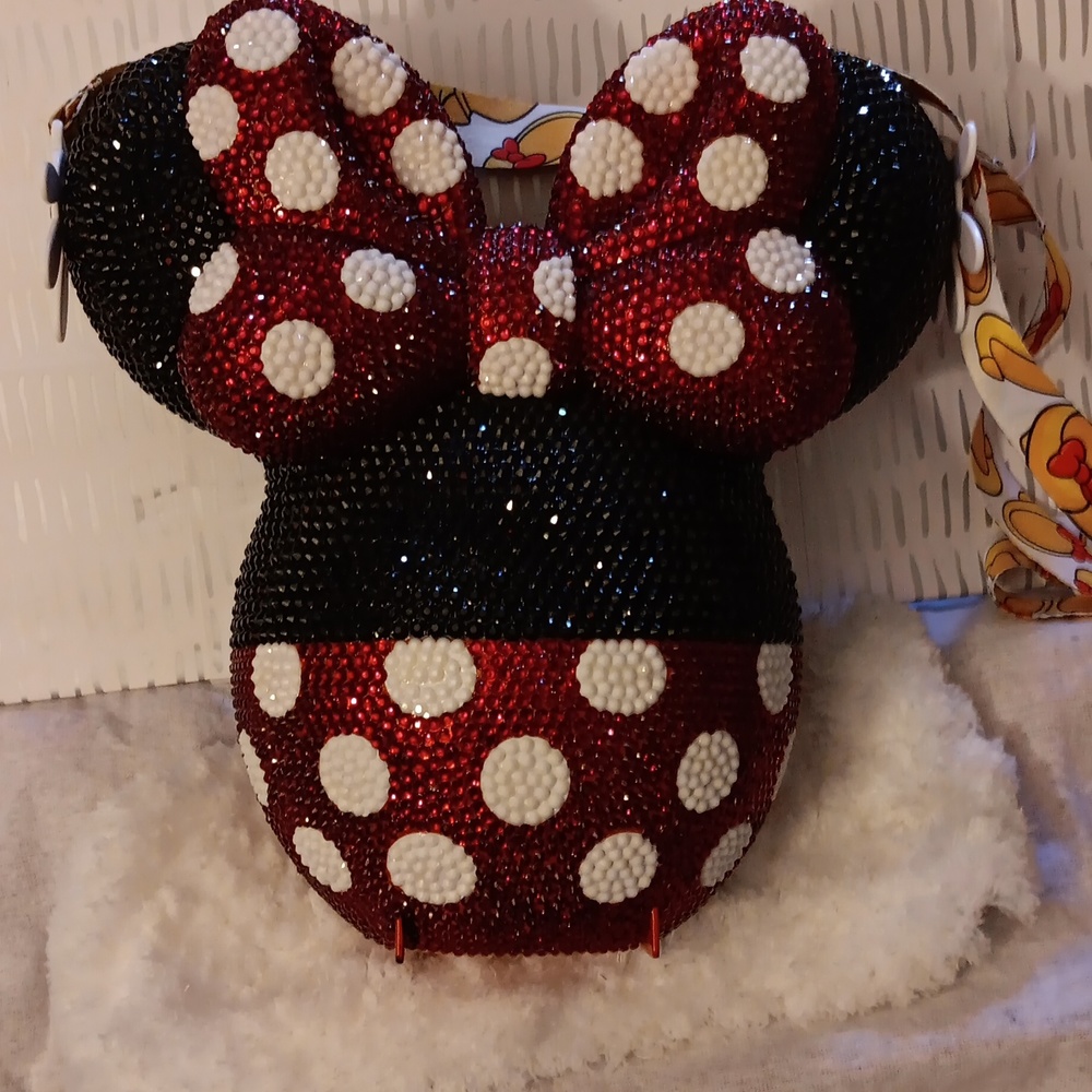 Disneyland popcorn bucket Minnie Mouse style.